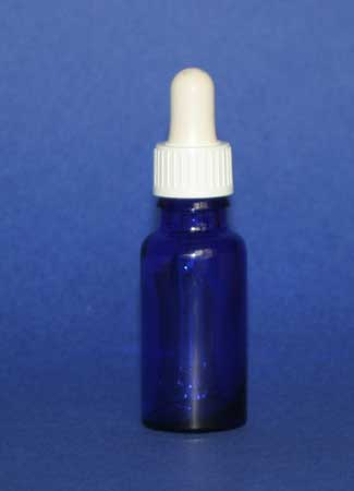 20 ml Blauglas-Flasche mit Pipette