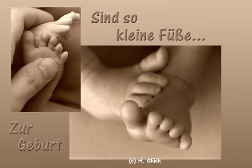 Karte mit Foto und gefttertem Umschlag