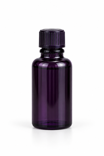 5 ml Violett-Glasflasche mit Tropfverschluss