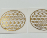 Aufkleber mit Blume des Lebens Set 2x 5 cm