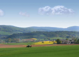 Karte mit Foto und gef�ttertem Umschlag