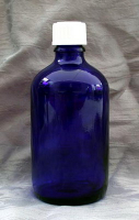 100 ml Blauglas-Flasche mit Tropfer