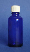50 ml Blauglas-Flasche mit Tropfer