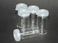 Tablettengläser mit transparentem Schnappdeckel 10,0 g