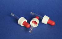 Pipette 5 ml wei mit rotem Sauger