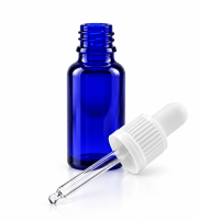 10 ml Blauglas-Flasche mit Pipette
